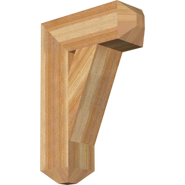 Ekena Millwork Traditional Craftsman Rough Sawn Bracket, Western Red Cedar, 6"W x 18"D x 26"H BKT06X18X26TRA04RWR - main